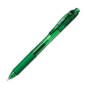 Energel-X Retractable Liquid Gel Pen 0.5mm Green - Needle Tip