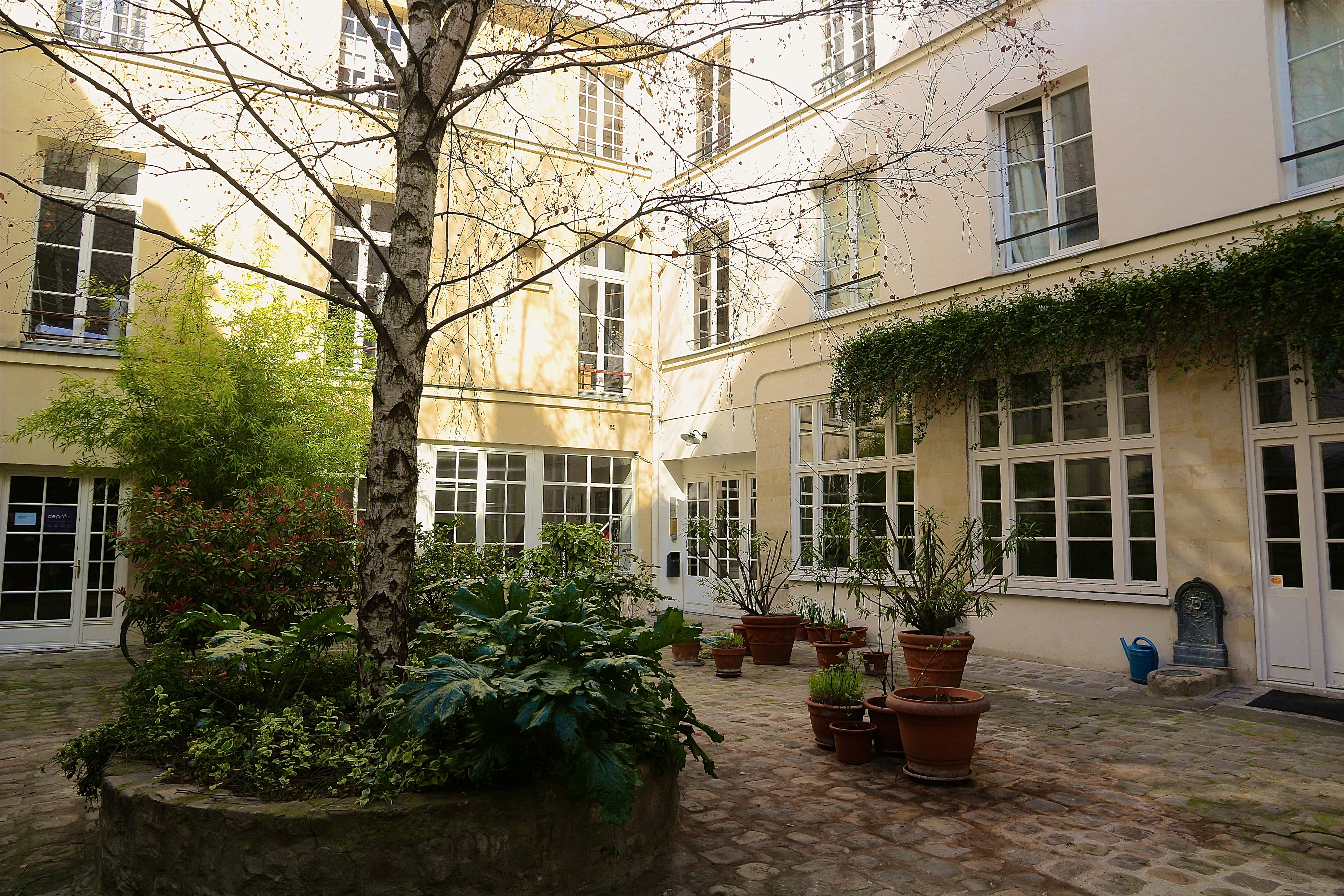 une belle cour intérieure
