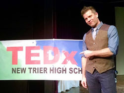 Me doing my TED talk on creative entrepreneurship!!!