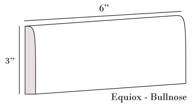 Thumbnail: Equinox 3" x 6" Bullnose Trim