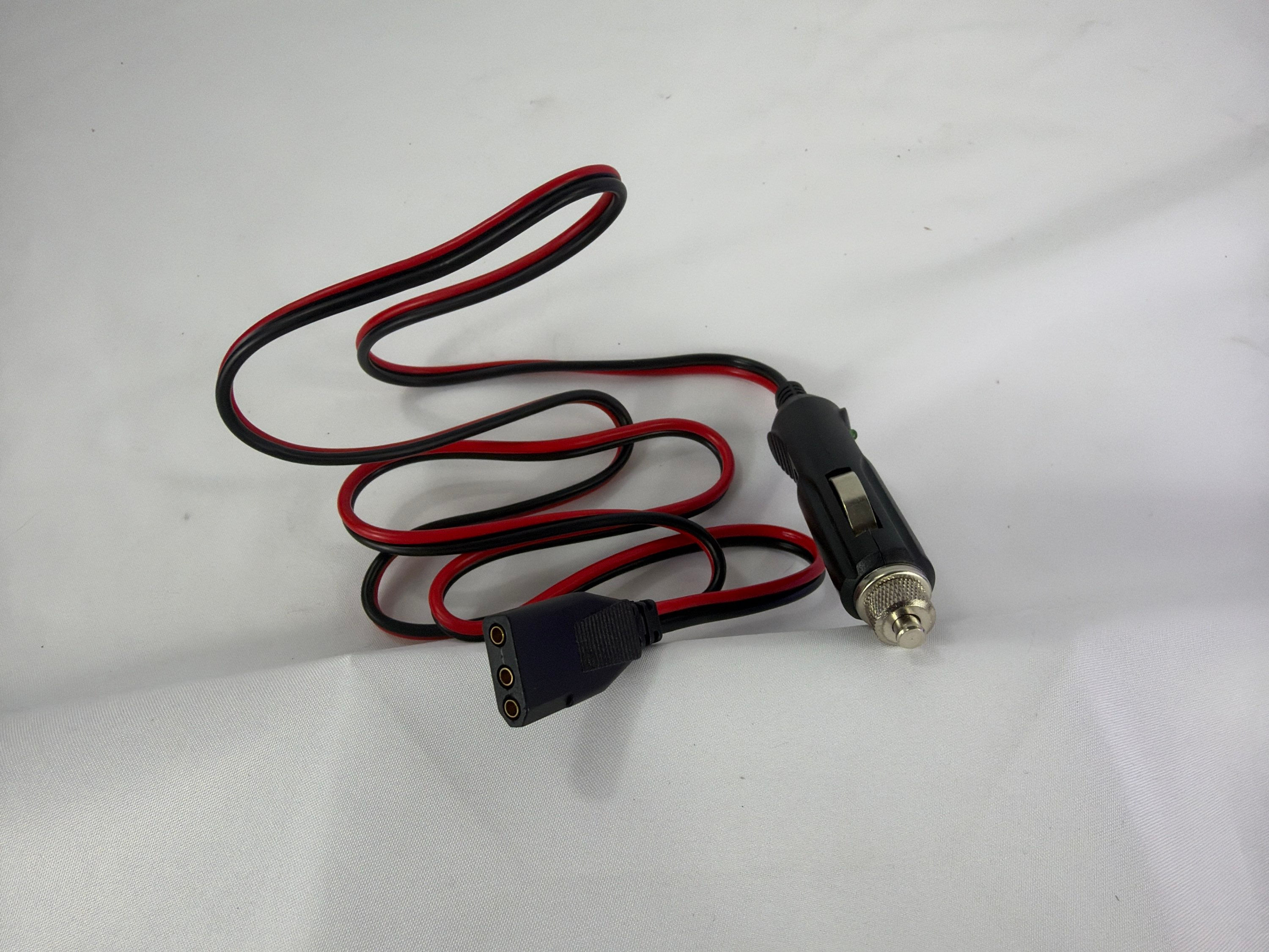 Power Cord - Car Lighter, 3-Pin Polarized Plug, 4ft