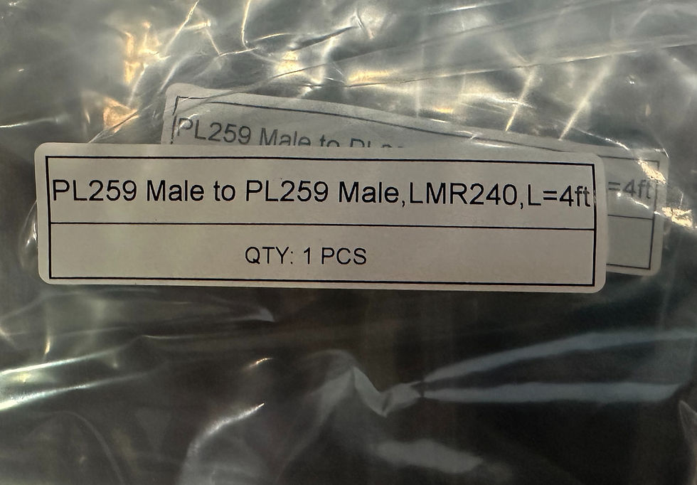 Thumbnail: Jumper - LMR-240, PL-259 M to M, 3 ft.