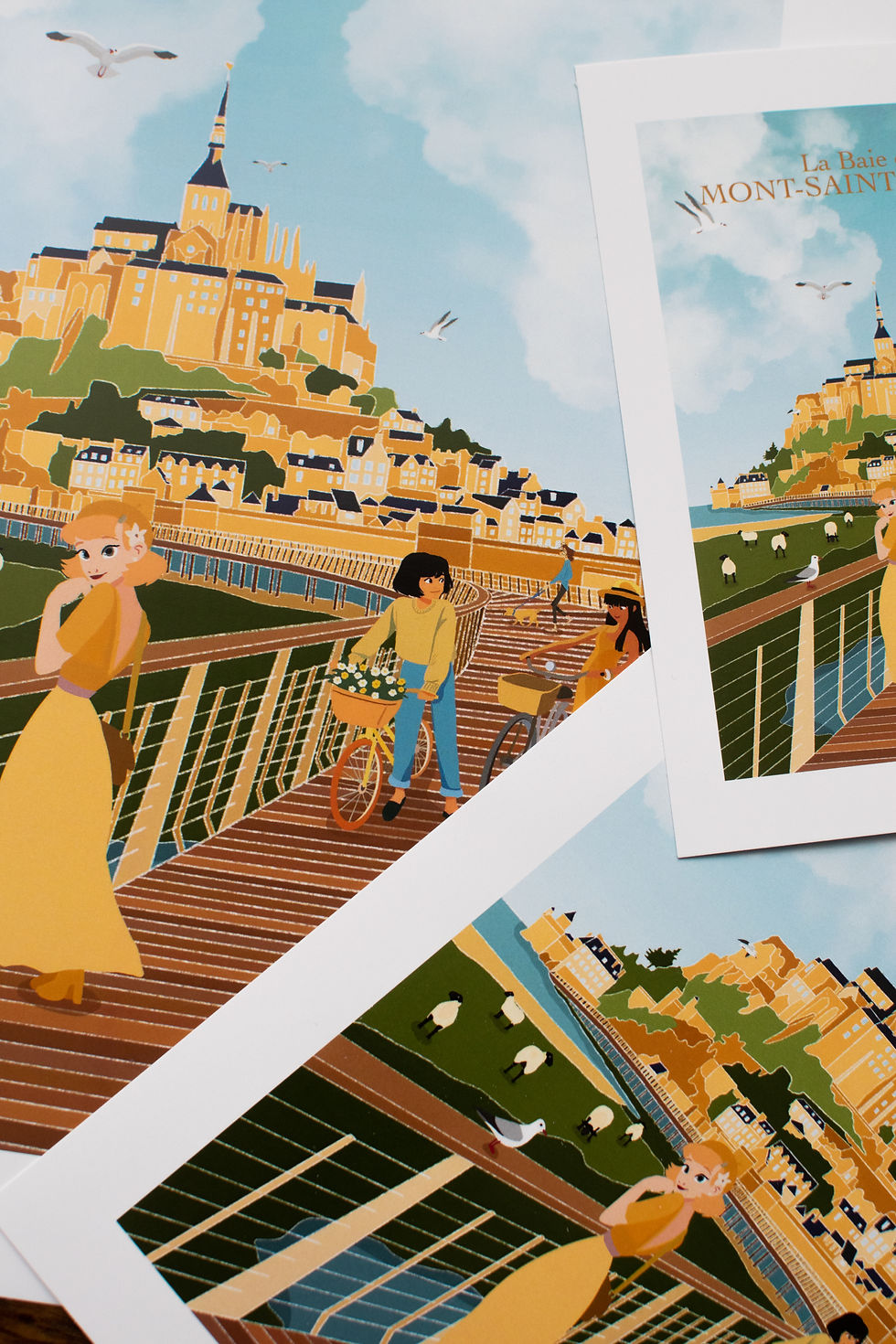 Miniature : Affiche de la baie du Mont-Saint-Michel, Normandie
