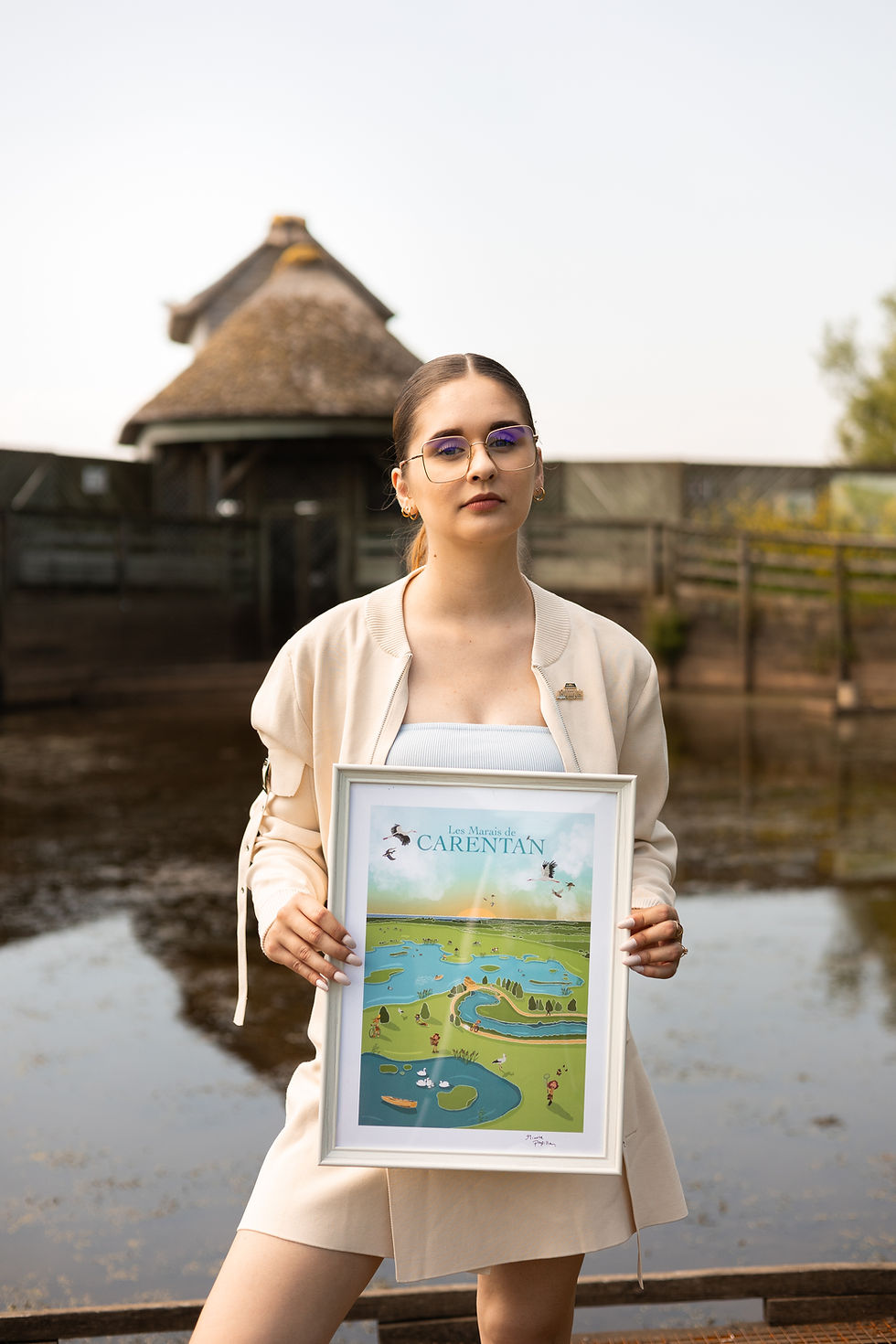 Miniature : Affiche des marais de Carentan, Normandie