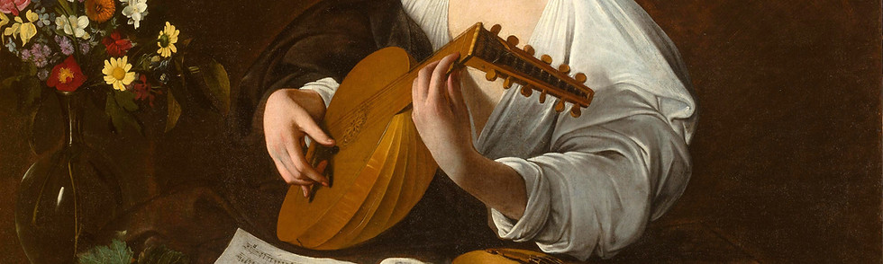 Suonatore di liuto di Caravaggio per Recital Sweet Oblivion.