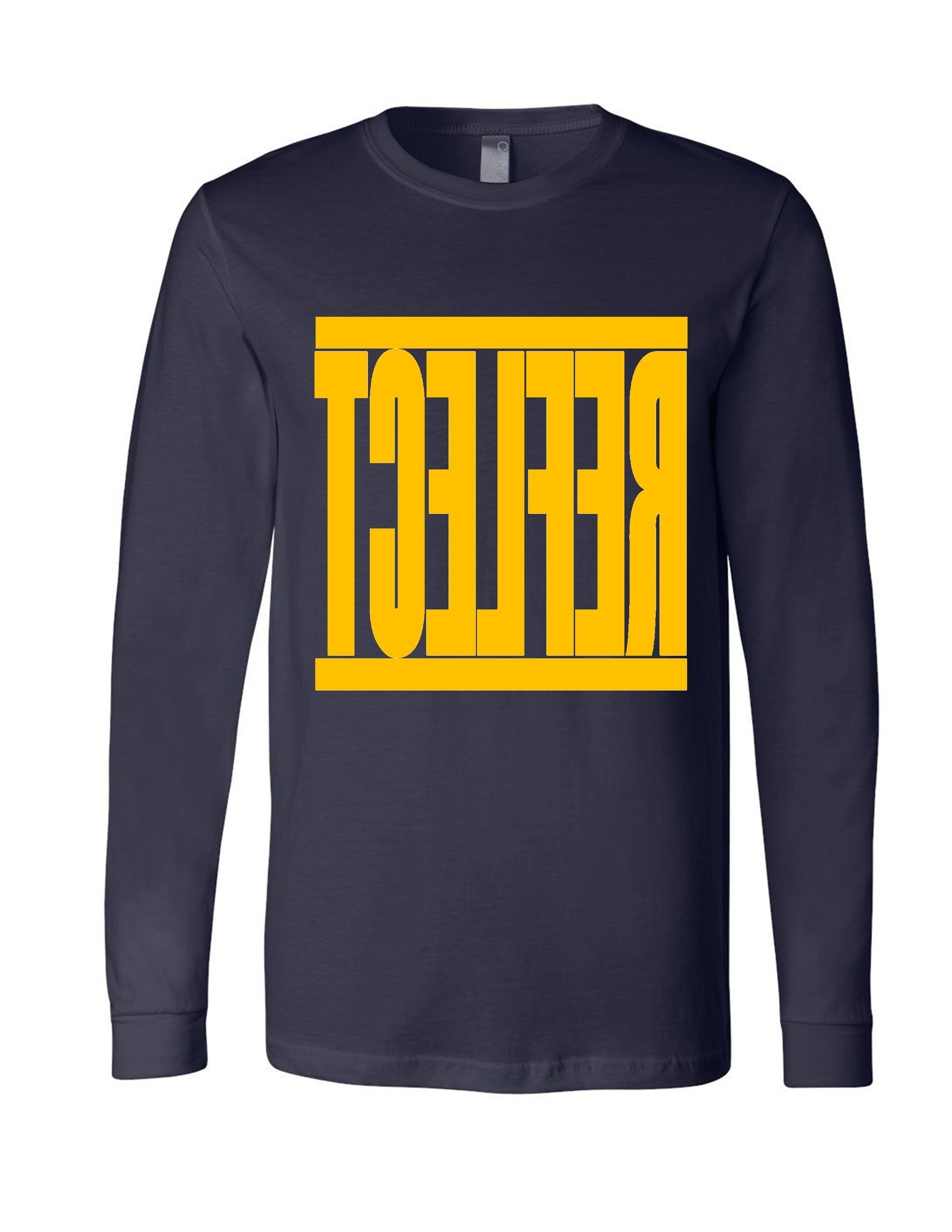 REFLECT Men's Navy Blue long sleeve T-shirt