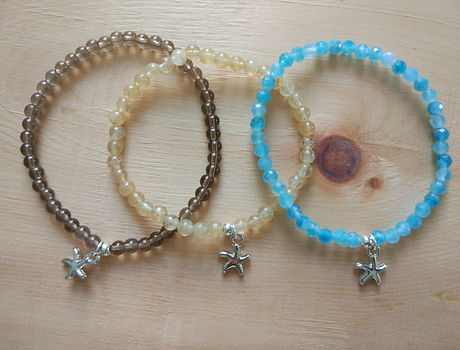 Armband Rauchquarz Citrin Blue Calcedony mit Seestern.jpg