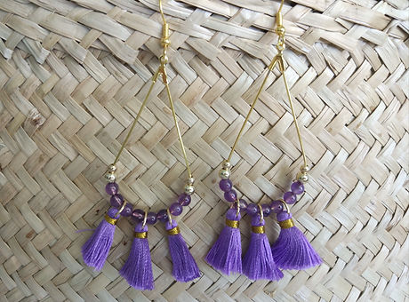 Ohrhänger Ametheyste violette Quasten .jpg