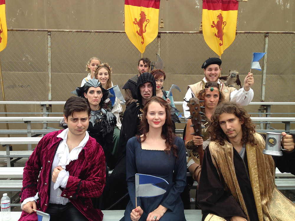 Extras on a Fantasy Set