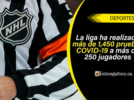 La NHL informó que 26 jugadores han dado positivo por COVID-19 desde el 8 de junio