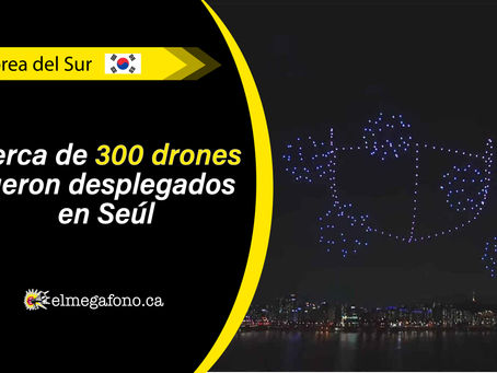 Espectáculo con drones en Corea del Sur mostró la importancia que tienen las medidas de bioseguridad