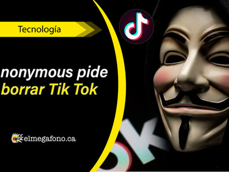 Anonymous acusa a Tik Tok por ser una aplicación de espionaje masivo del gobierno chino
