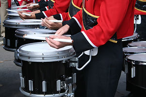 Marching drummer