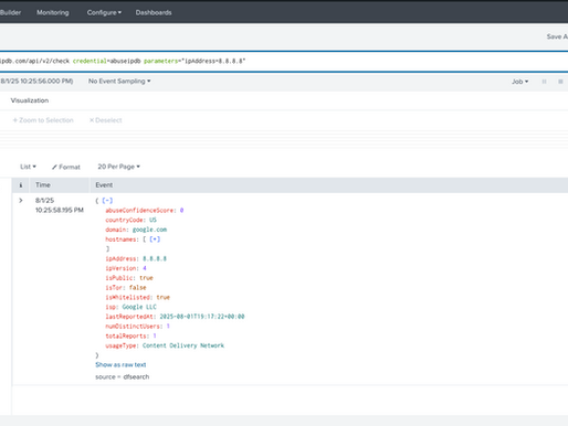 Integrate Splunk® and AbuseIPDB®