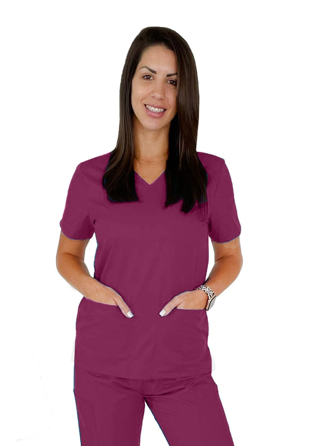 GRHS-TX WOMEN'S MODERN SCRUB TOP