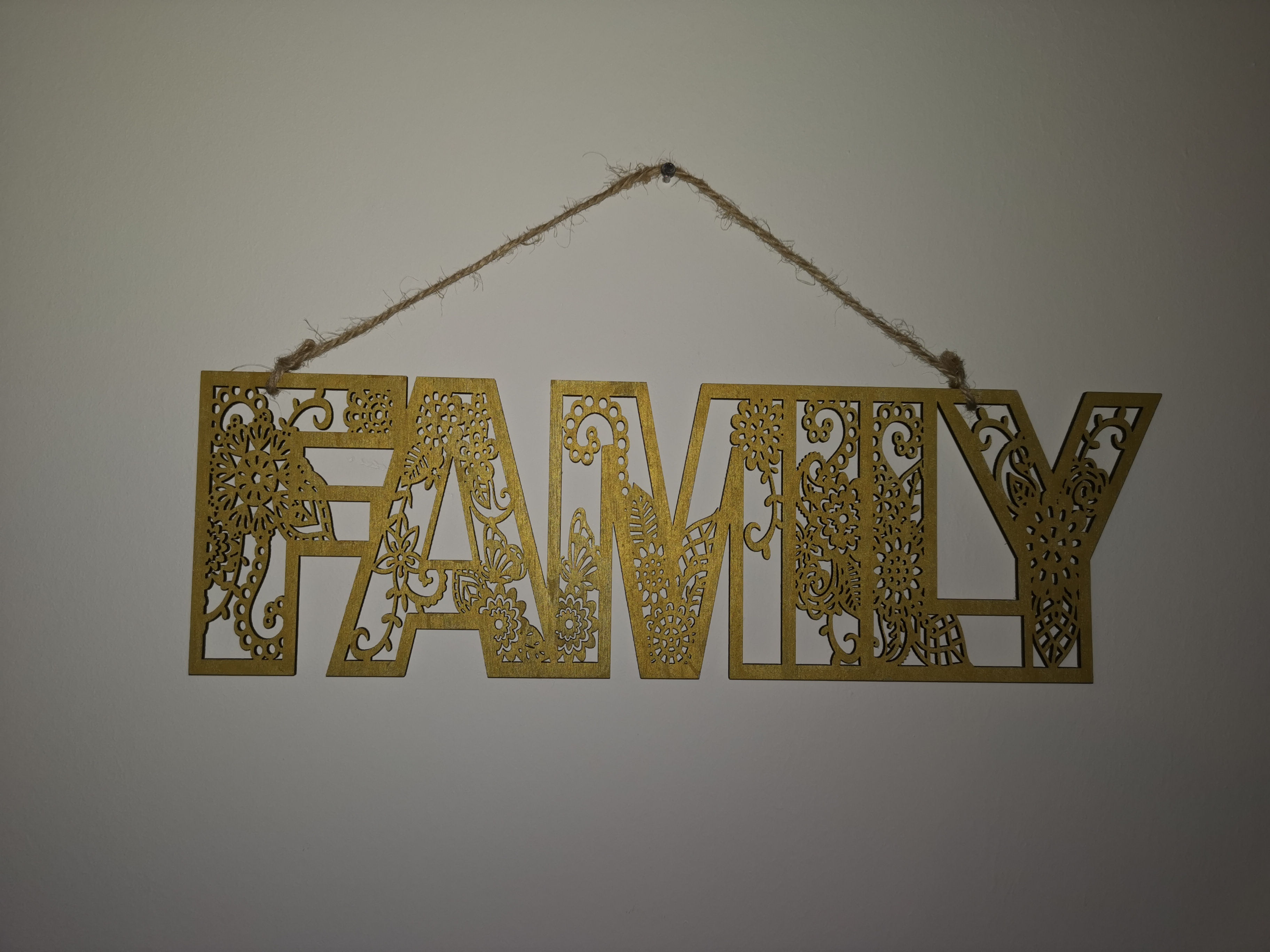 Wooden Wall Plaque - Family