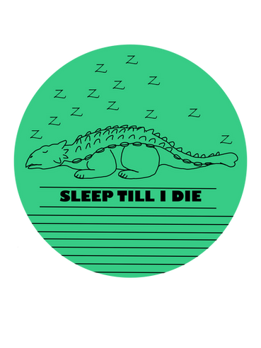 Ankylosaurus sleeping