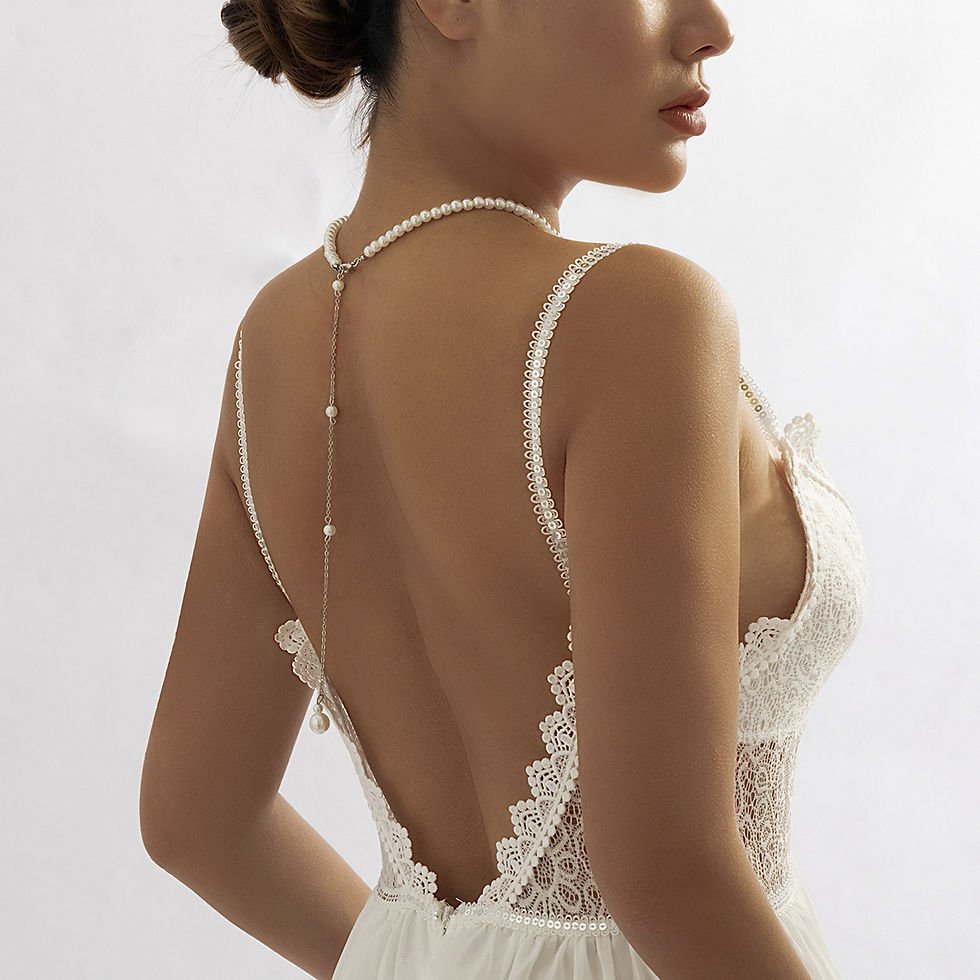 Miniatura: Gargantilla de perlas body chain