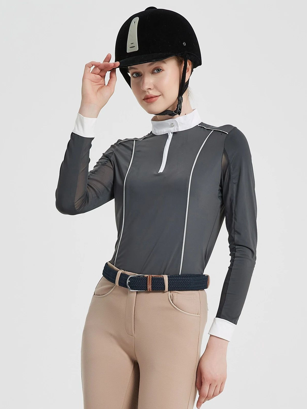 Camiseta de concurso manga larga para dama HR-Farm