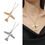 Miniatura: Collar con dije de avión gold filled