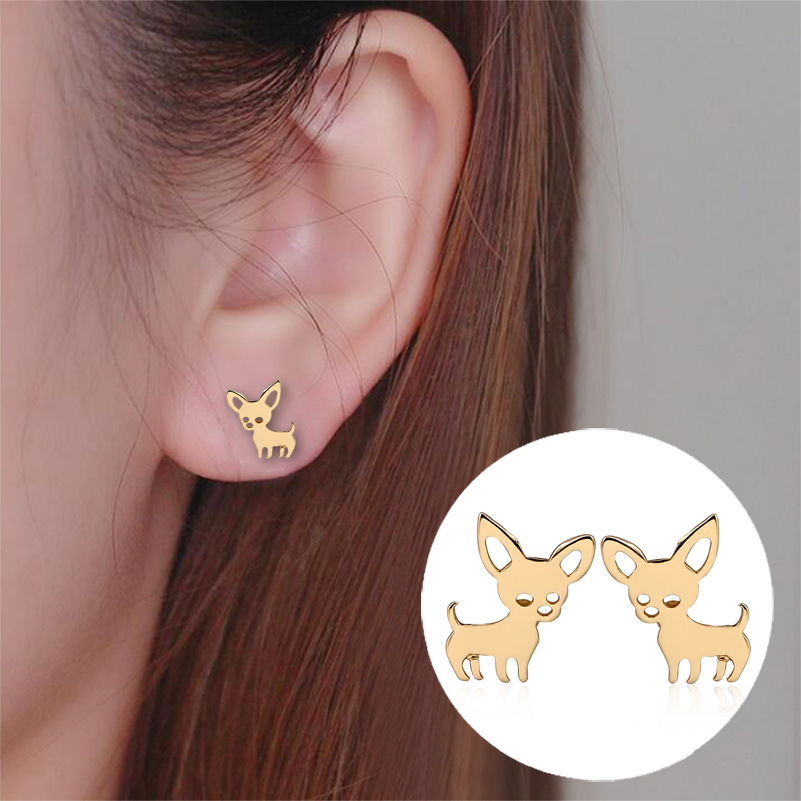 Miniatura: Aretes perritos Chihuahua