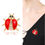 Miniatura: Broche catarina con cristales zirconia