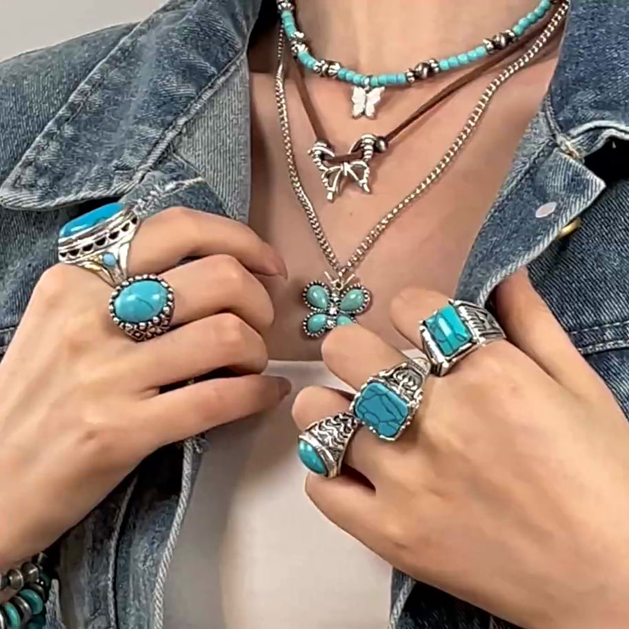 Anillos para mujer con turquesa