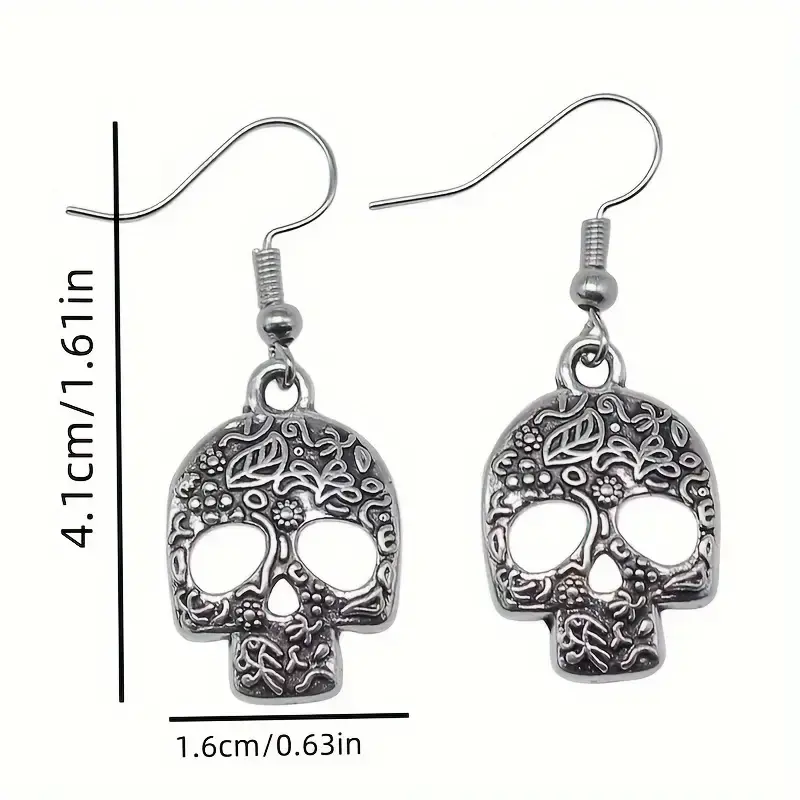 Miniatura: Aretes colgantes de calaveras