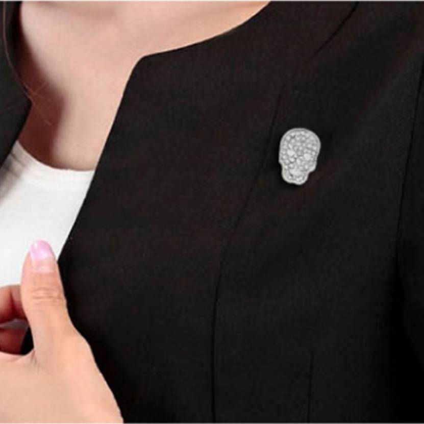 Miniatura: Broche calavera con cristales
