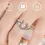 Miniatura: Anillo de herradura de plata con cristales de zirconia cúbica