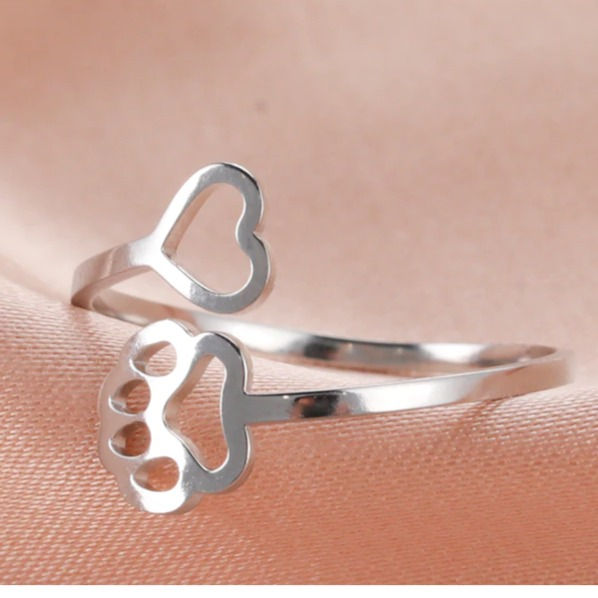 Miniatura: Anillo patita de perro