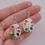 Miniatura: Aretes pincel y acuarela colores