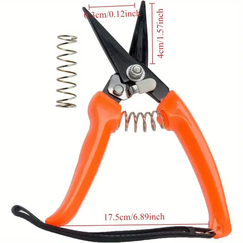 Miniatura: Tijeras multiusos con mango ergonómico y resorte