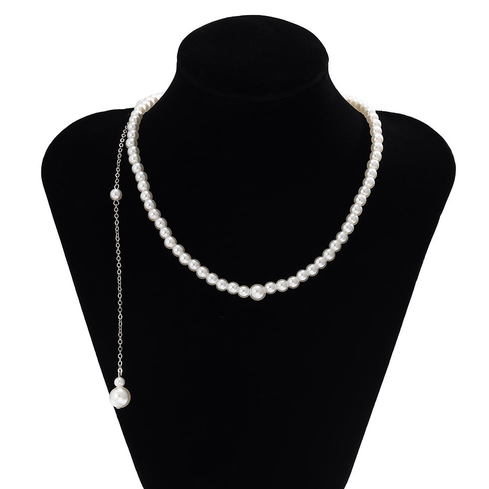 Miniatura: Gargantilla de perlas body chain