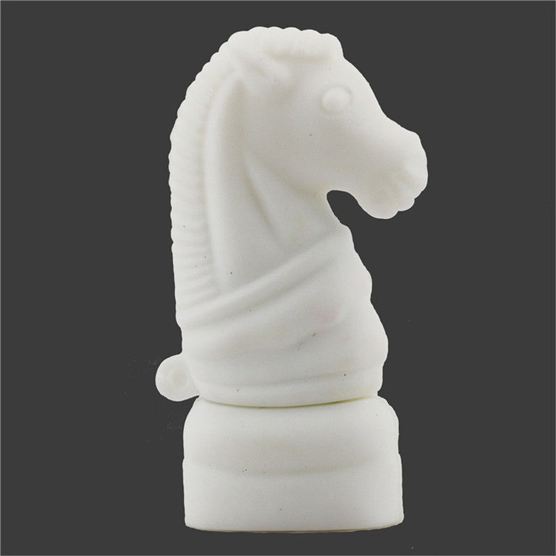 Miniatura: Memoria flash USB caballo de ajedrez blanco