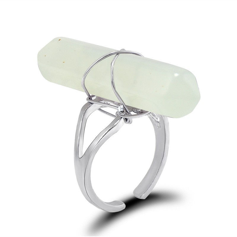 Thumbnail: Anillo Cocktail hexagonal silver filled