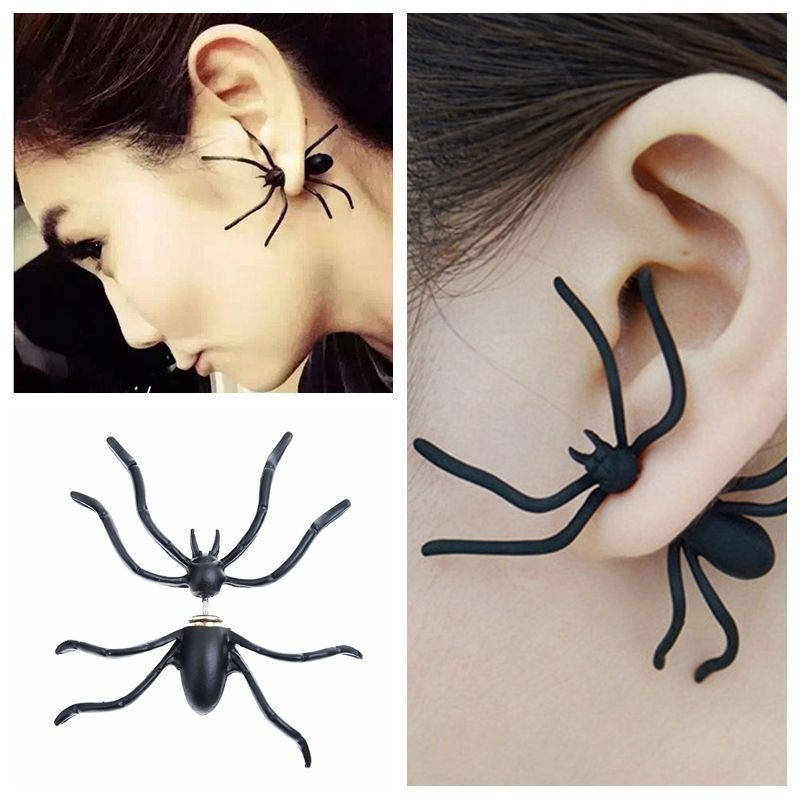 Miniatura: Aretes araña Black Spider