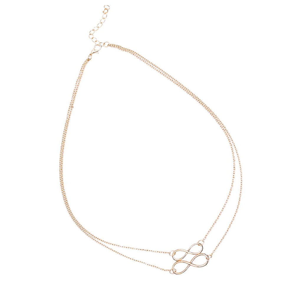 Miniatura: Collar doble Infinito gold filled