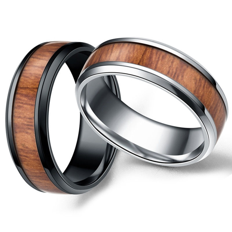 Miniatura: Anillo con madera de acacia