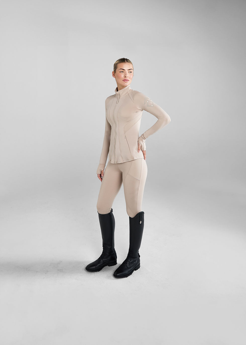 Miniatura: Leggings para dama Aztec Diamond Core Knee Grip beige