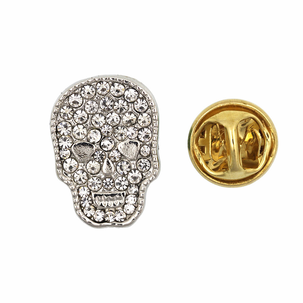 Miniatura: Broche calavera con cristales