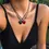 Miniatura: Set de 2 collares corazones con imanes