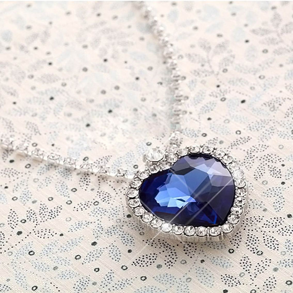 Thumbnail: Collar y colgante Titanic Ocean Heart