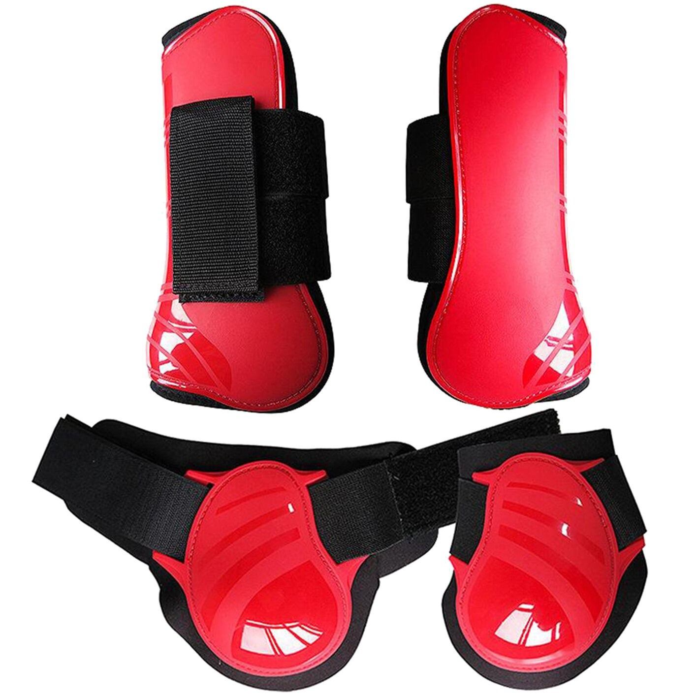 Protectores delanteros y traseros Pro-Jump Basic red