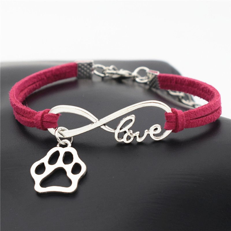 Miniatura: Pulsera patita de perro Amor Infinito