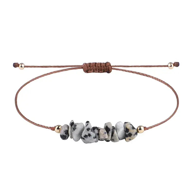 Thumbnail: Pulsera de hilo con piedras naturales