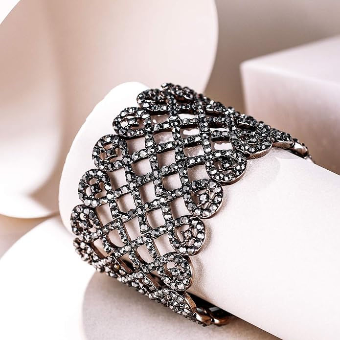 Miniatura: Brazalete elástico con cristales
