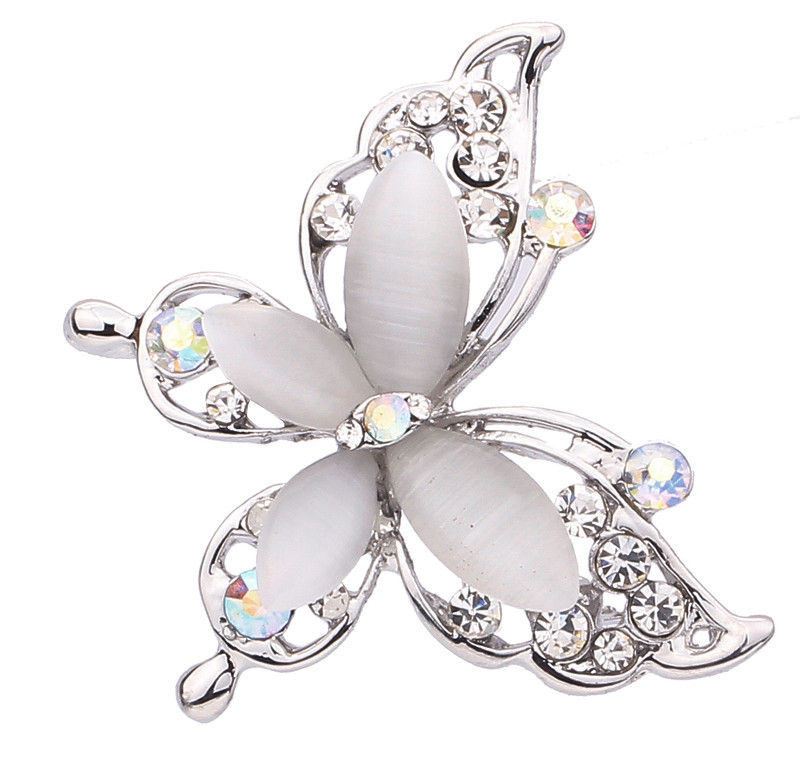Miniatura: Broche mariposa con cristales austriacos