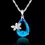 Miniatura: Collar con colgante gota de agua y libélula