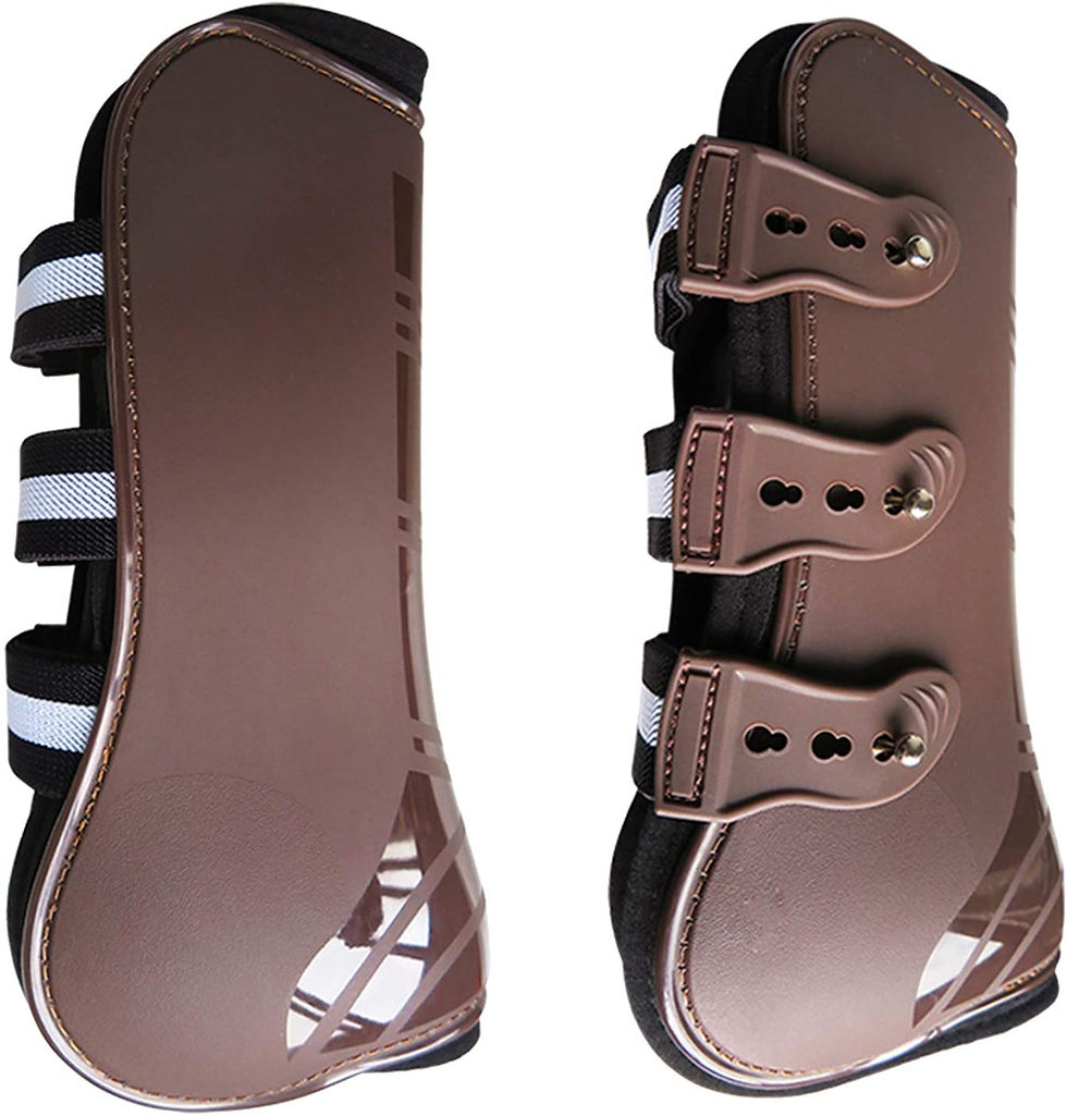 Miniatura: Set de protectores delanteros y traseros Pro-Jump Competitor chocolate